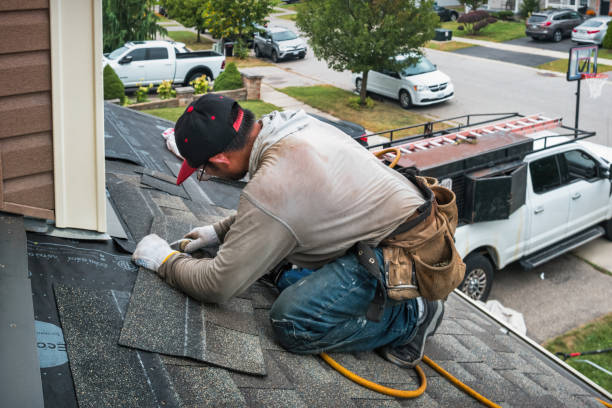 Professional Flat Roof Repair technician working in Rahway, NJ